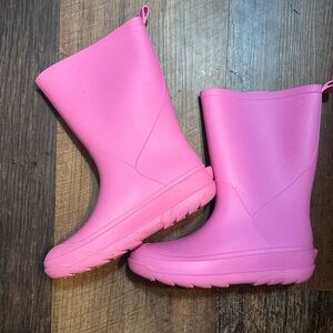 Kids Rain Boots Pink Rubber